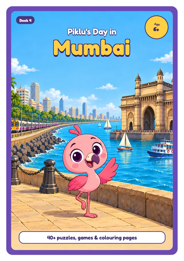 The activity book in the Mumbai Explorer Kit